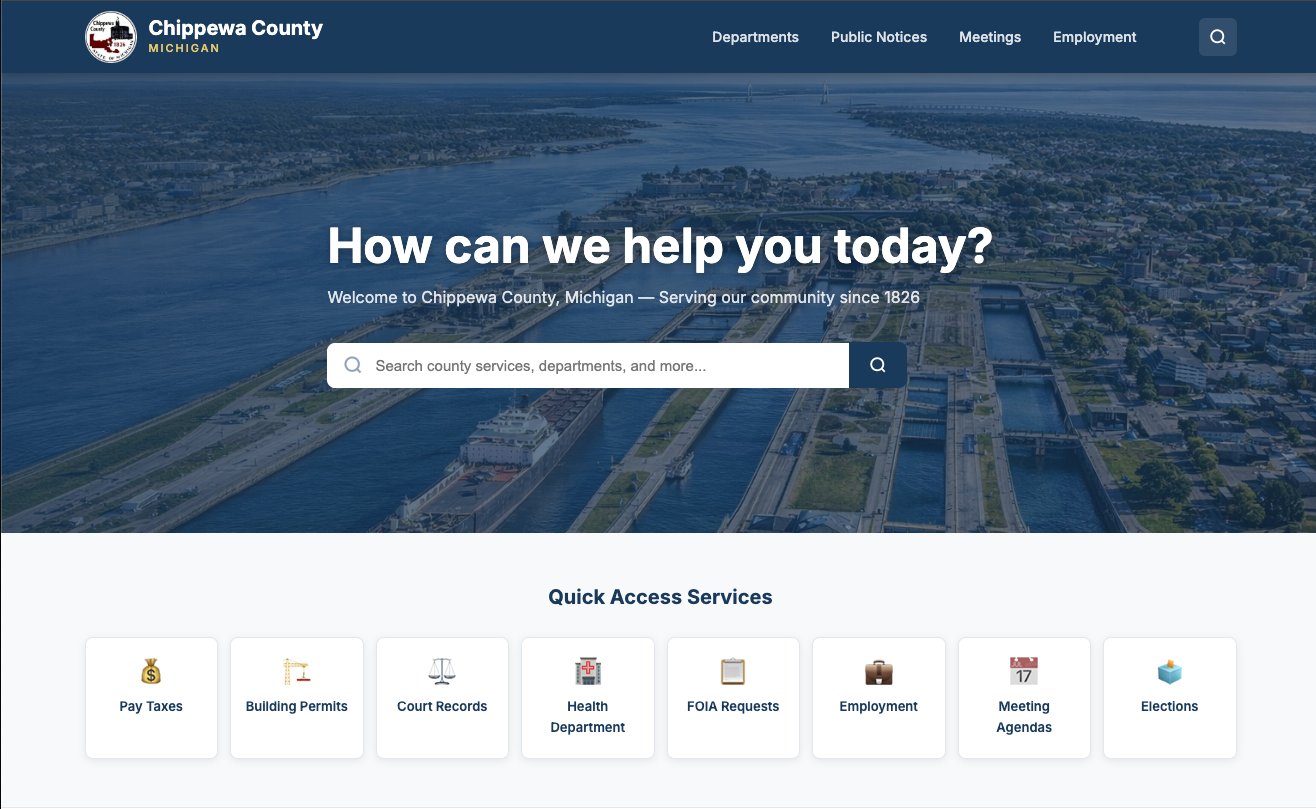 Chippewa County after renovation