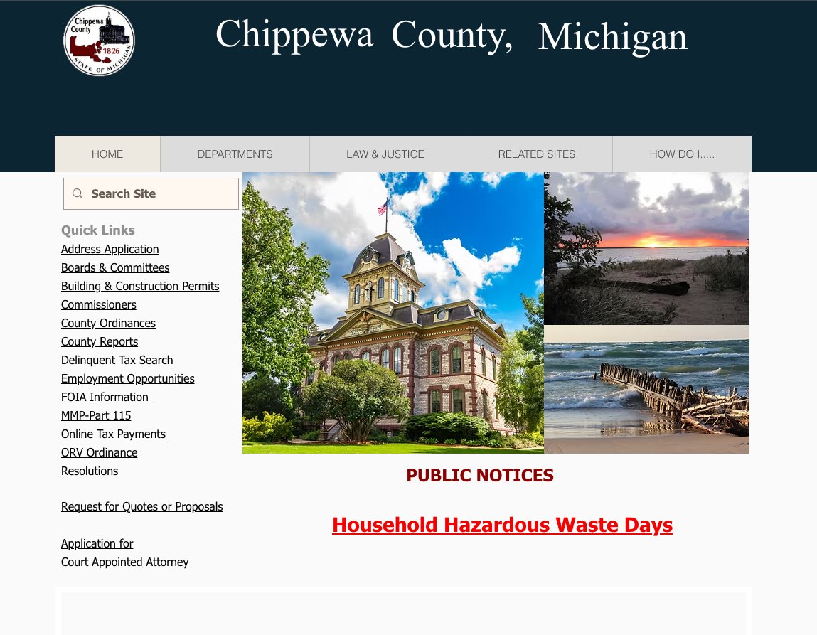 Chippewa County before renovation